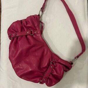 Giannini Pink Slouchy Shoulder Purse 12” Wide